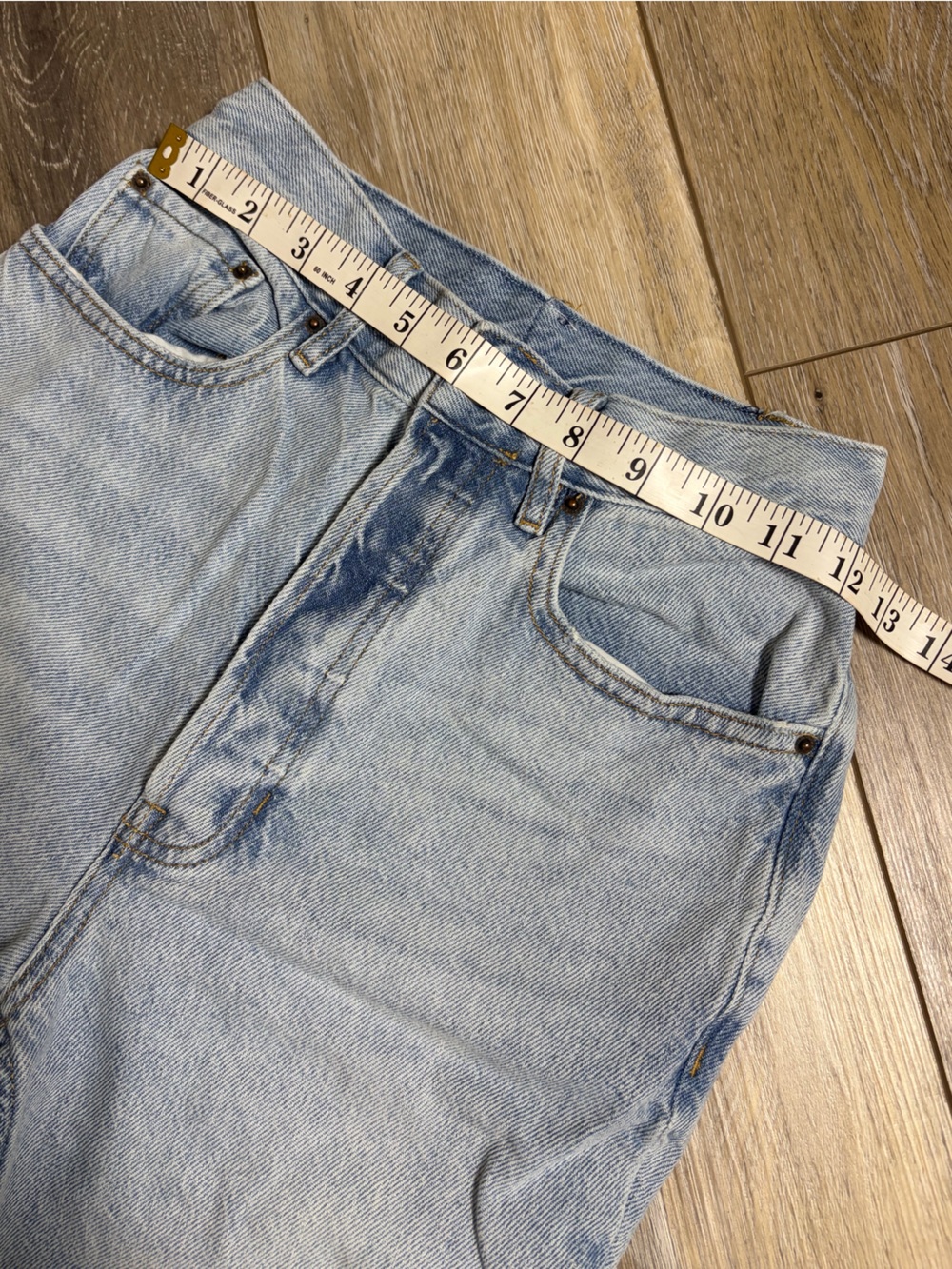 Pacsun Light Blue Ultra High Waisted Slim Fit Jeans - Picture 8 of 12